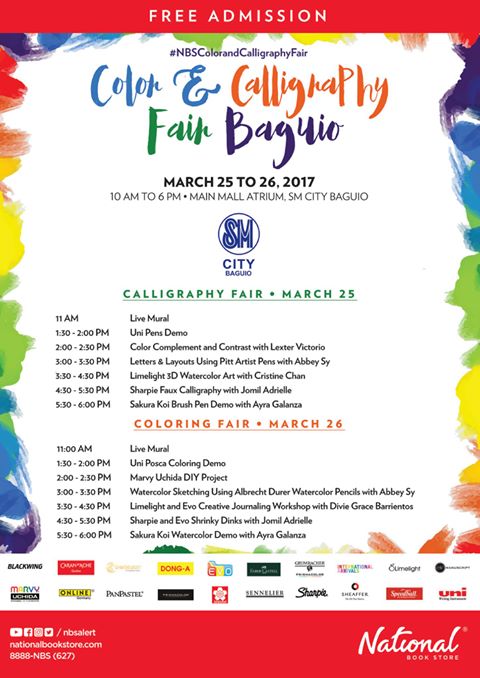 Color and Calligraphy Fair Baguio Schedule