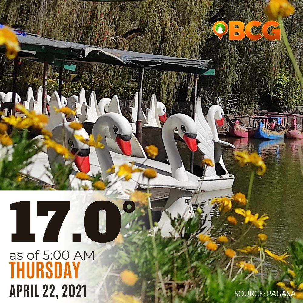 Temperature in Baguio Today April 22, 2021 - Burnham Park Swans