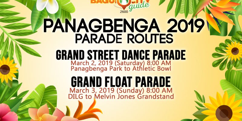 panagbenga 2019 parade routes grand street and float parade