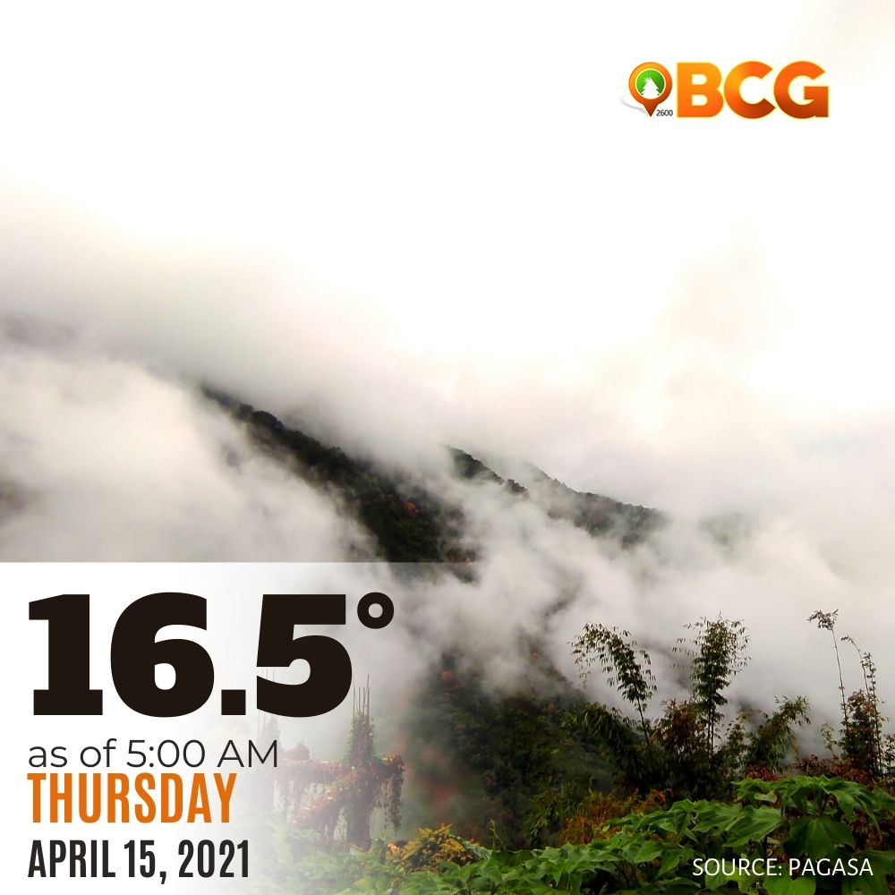 Image of lowest temperature in baguio today april 15 2021