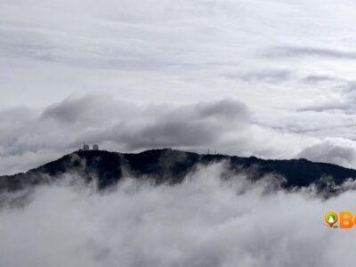 Sto. Tomas Mountain with clouds as featured image for weather in baguio april 17, 2021