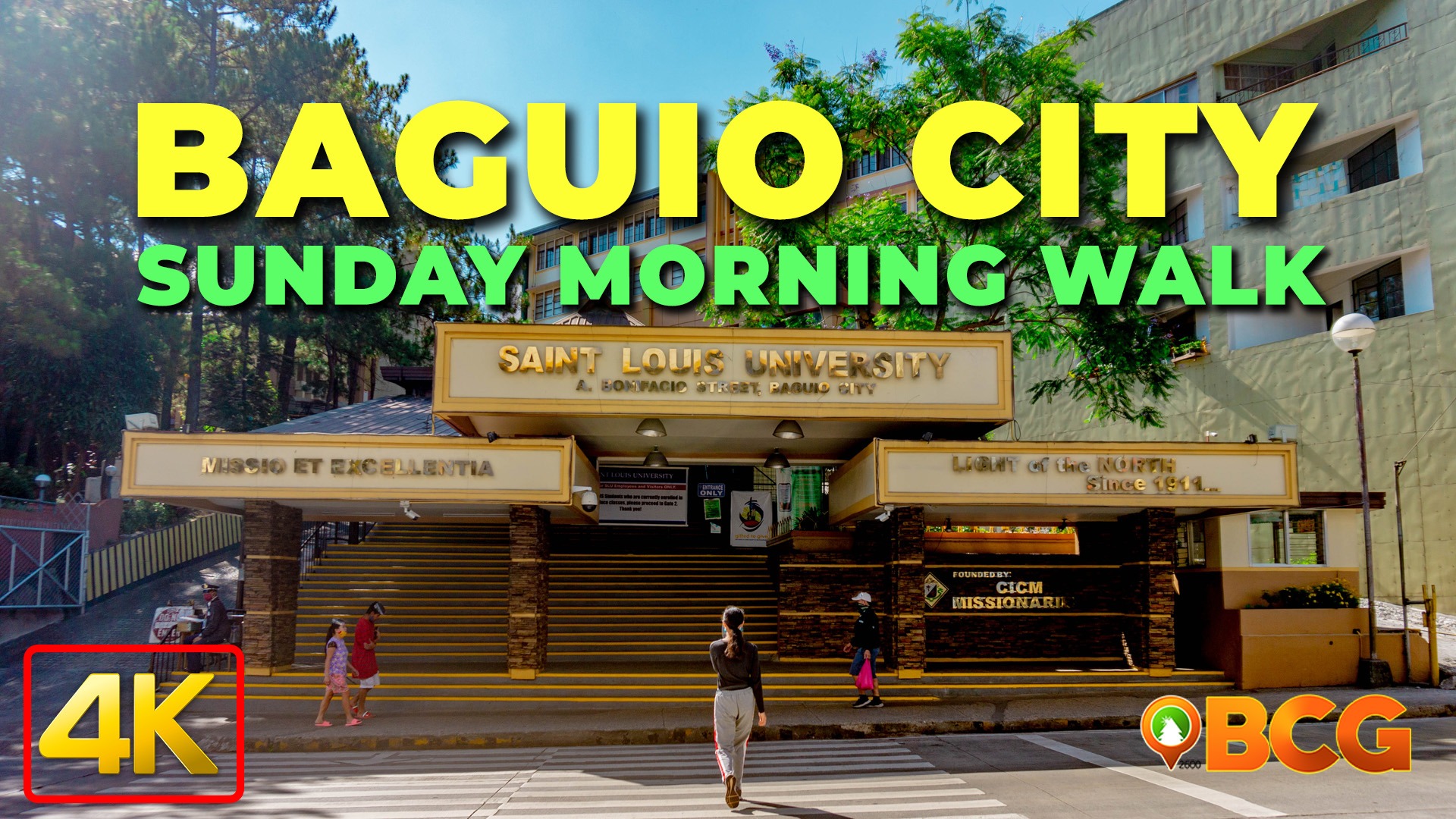 Baguio City Walk 4K Sunday Walk BCG