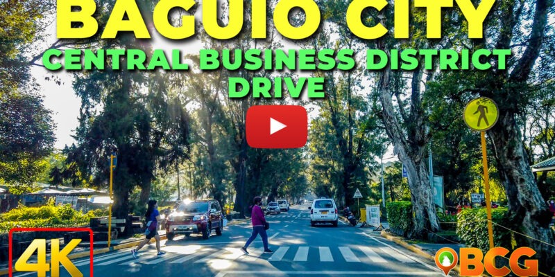4K Morning drive around Baguio City Central Business District