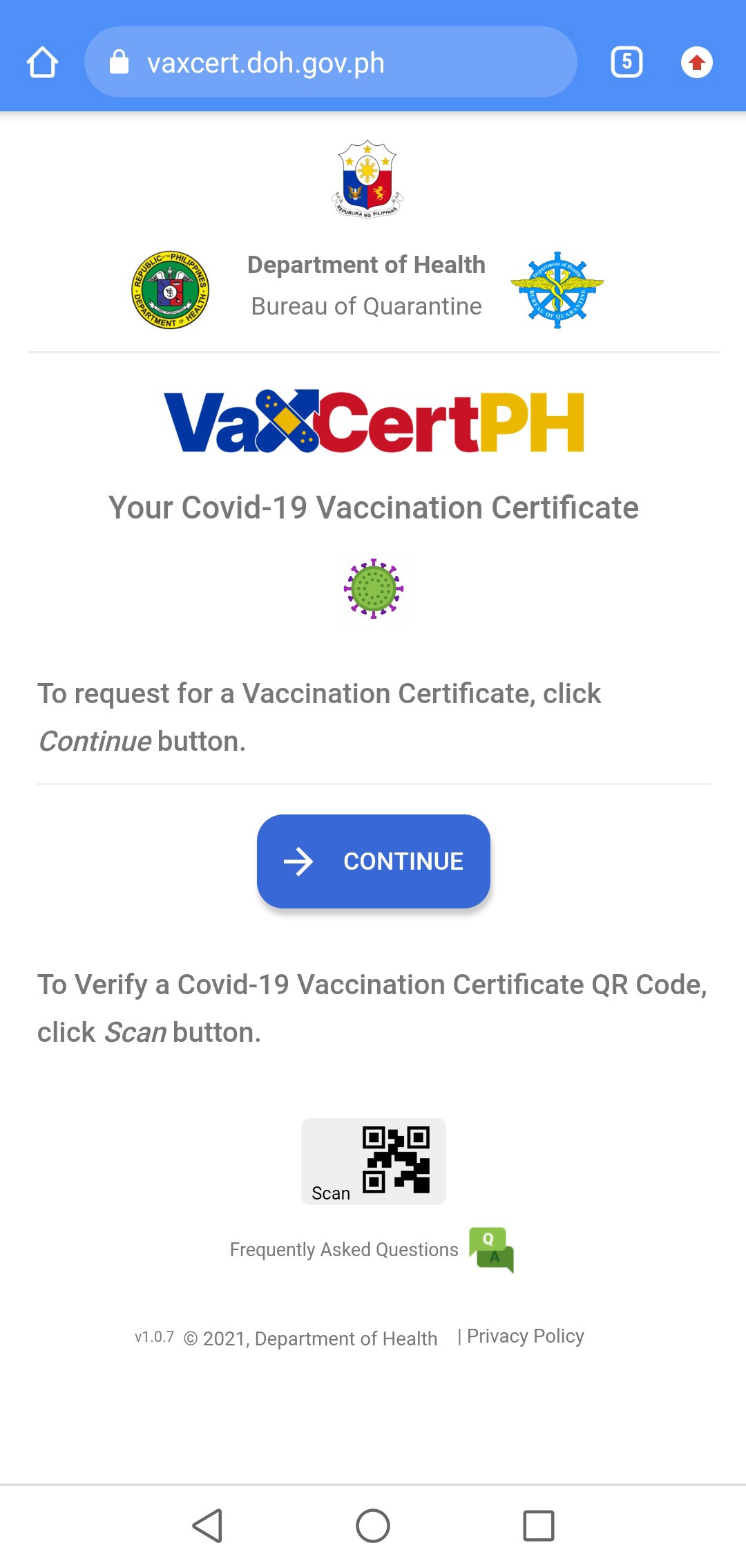 how to get VaxCertPH online