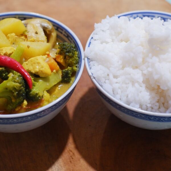 Vegetable Curry with Rice