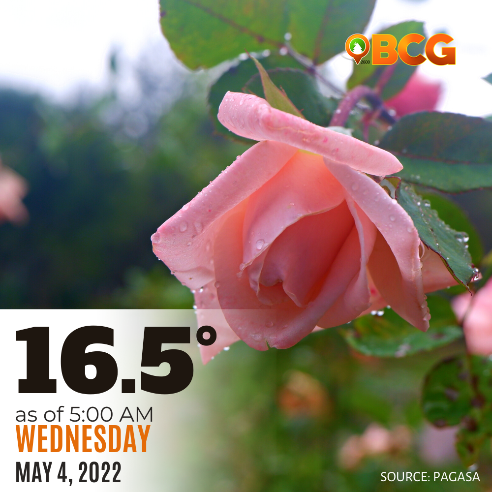 Baguio Weather Forecast May 4, 2022, Rose Garden