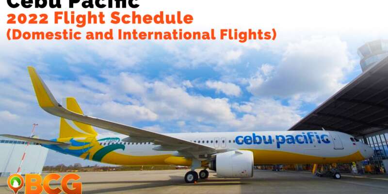 Cebu Pacific Flight Schedule 2022