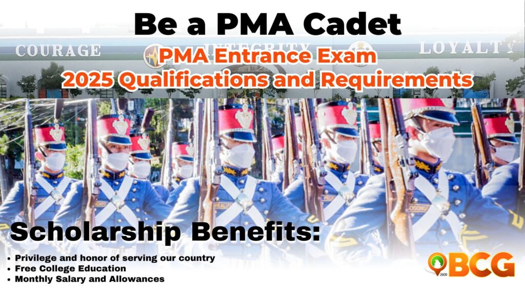 Pma Trainee PMAEE Qualifications for 2025 Cadets in Baguio City | BCG
