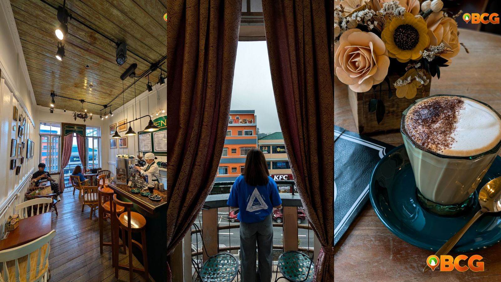 Cozy interior of Guest Haven Cafe in Baguio, showcasing inviting seating and rustic decor.