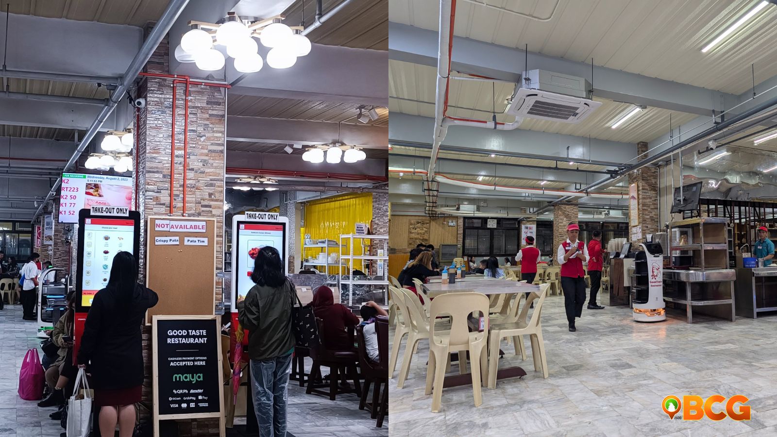 Cozy dining scene at Good Taste restaurant in Baguio, featuring vibrant decor and delicious local cuisine.