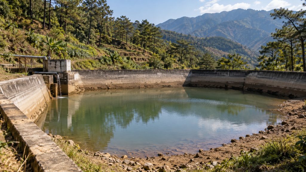 Vast Cordillera landscape with water resources impacted by 'Super El Niño' weather patterns.