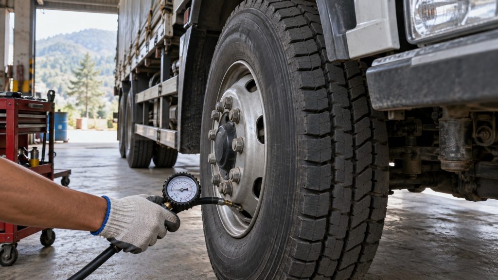 Heavy vehicle safety check in Baguio, showcasing inspection protocols and compliance measures.